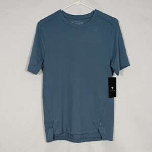 NWT Titin China Blue Knit Tee Mens Size Small Athleisure